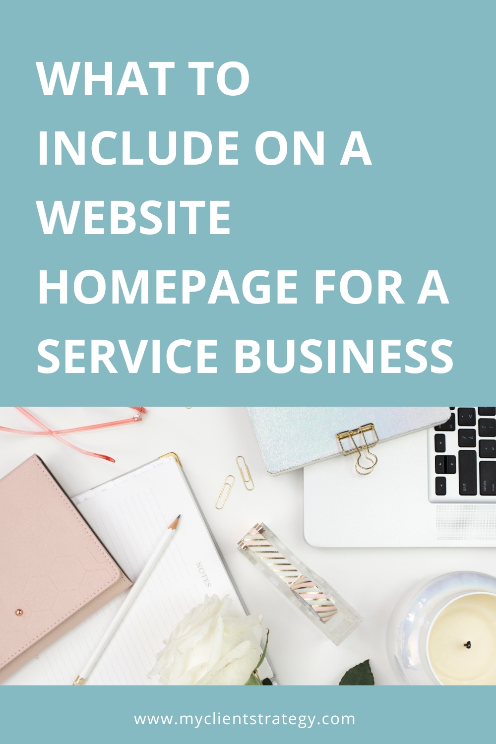 what to include website homepage for a service business