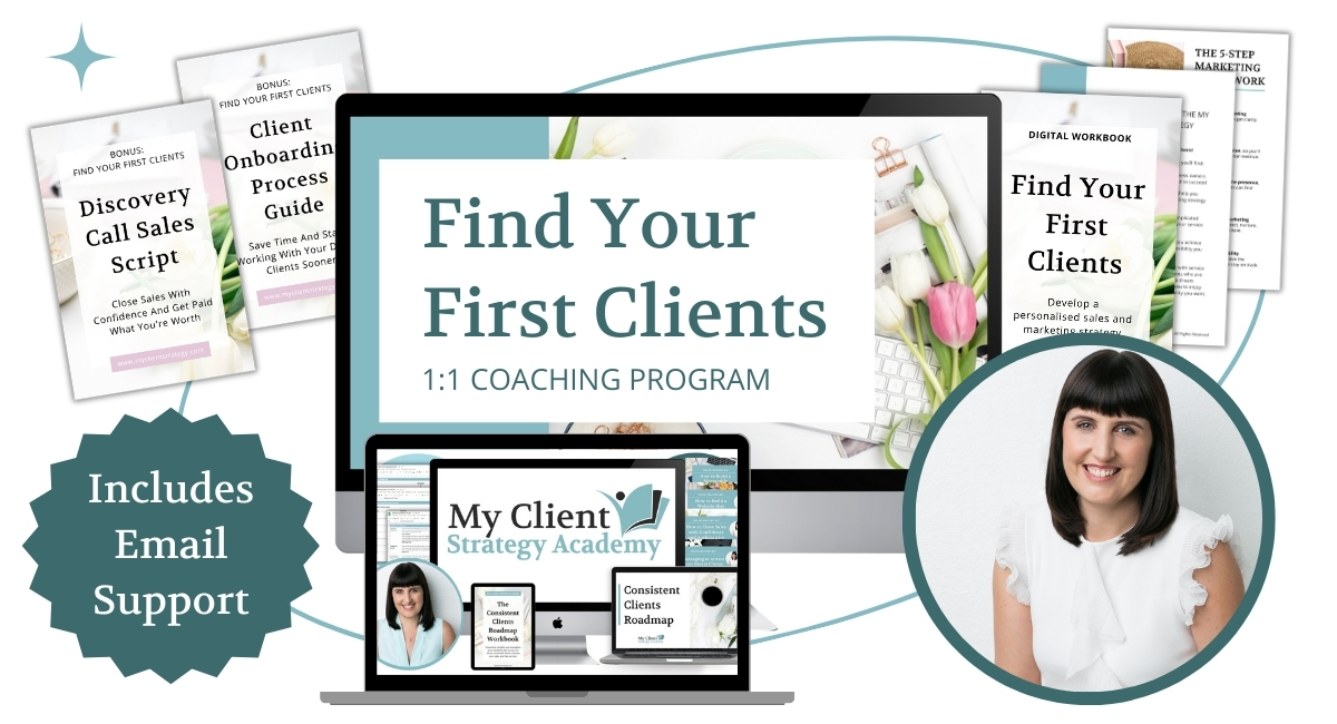 Business Mentoring with Email Support to Find Your First Clients